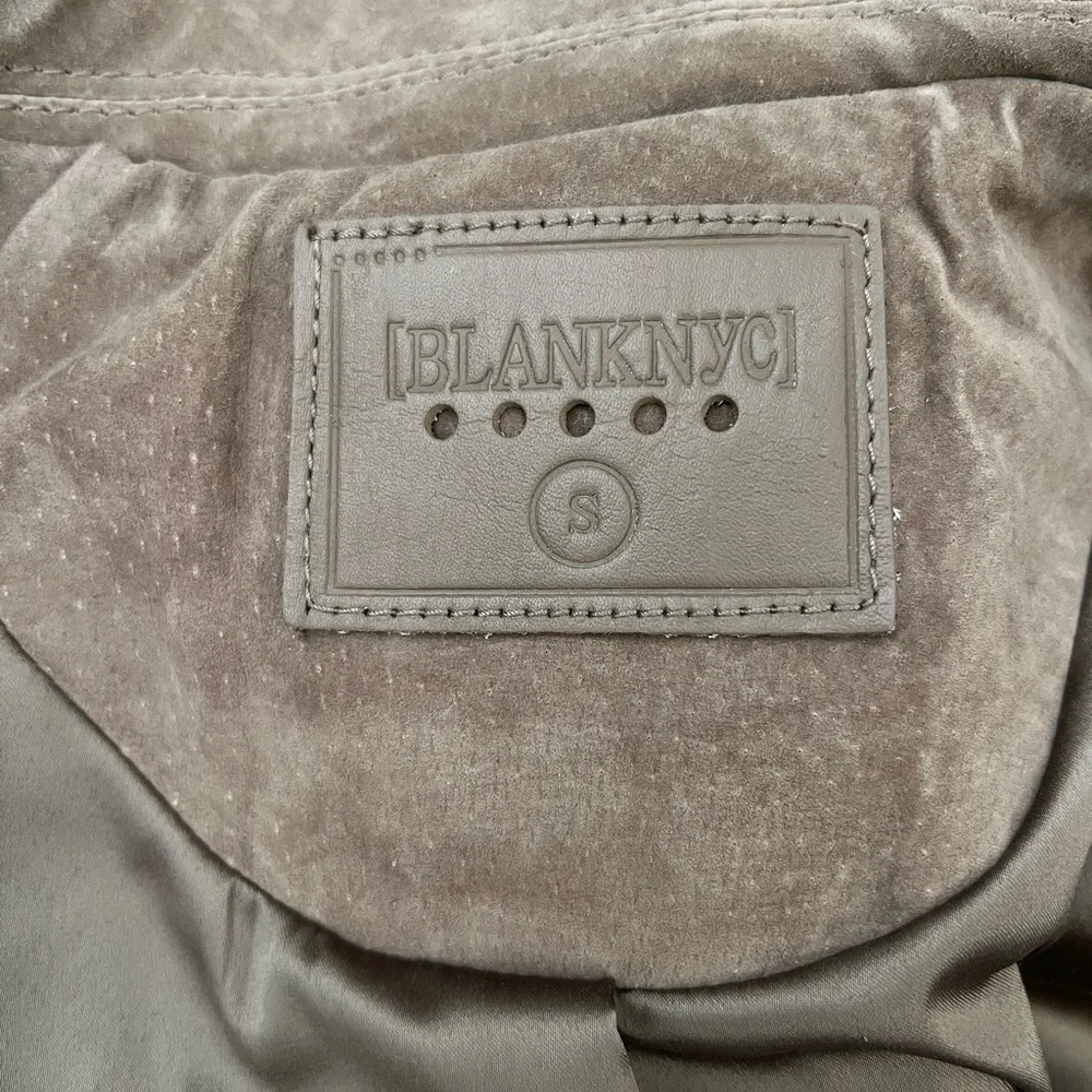 NWT Blank NYC Small Taupe Suede Leather Moto Jacket - Picture 3 of 4